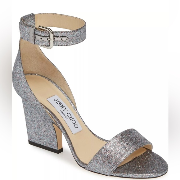 Jimmy Choo ankle strap glitter sandal | Edina 39.5 - Picture 11 of 11